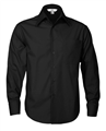 Shirt Metro Solid Colour Poplin Long Sleeve Mens