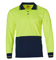 Polo Shirt TRUEDRY Micro Mesh Hi Vis Long Sleeve Polo Shirt