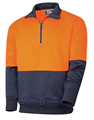 Jumper Poly Fleece Two Tone with 14 Zip with Side Pockets and Dual Pen Pocket on LH Sleeve