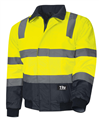 Jacket Pilot Hi Vis YELLOWNAVY Jacket with TruVis Silver Reflective Tape