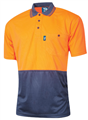 Polo HiVis Shirt Micromesh HiVis Two Tone Short Sleeve 175gsm