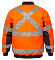 Jacket WORKCRAFT Tempest Hi Vis Bomber Jacket with Silver Reflective Biomotion Tape
