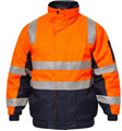 Jacket WORKCRAFT Hi Vis Modern Bomber with Silver Reflective Tape
