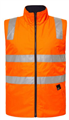Vest LOW CARB POTATOES Hi Vis Reversible Fleece with Silver Reflective Tape with CEMBMITGRO Embroidery MITOLO FAMILY FARMS Front Left  CEMBMITG