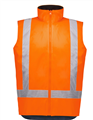 Vest SYZMIK Unisex Hi Vis Waterproof Reversible Vest with Warm Polar Fleece Lining  Silver Reflective Tape
