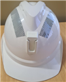 Cap VGard 6pt Suspension Vented PushKey Plastic Lamp Bracket with Ref Tape White