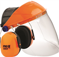 Browguard Combo Pro Choice Striker Browguard Complete with Clear High Impact Visor and Adder Earmuff Combo