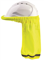 Neck Sun Shade For Hard Hat   Fluoro Yellow
