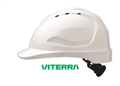 Hard Hat White V9 Vented With Adjustable Ratchet with VITERRA Logo