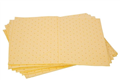 Pad Absorbent Pratt Yellow Hazchem Pad 300Gsm Pack 10