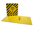 Folder SDS Safety Data Sheet Binder  Black  Yellow