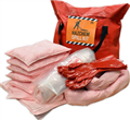 Spill Kit Hazchem Pack Large Spill Kit Contained in Heavy Duty Red Weatherproof Bag with Dust Seal and Carry Handles