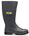 Gumboot BLUNDSTONE Knee Safety Toe Cap Grey Yellow Sticker