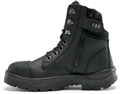 Boot STEEL BLUE Southern Cross Zip Lace Up TPU Sole Scuff Cap Collar Design