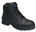 Boot Ankle Lace Up Black Print Leather