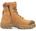Boot OLIVER Safety  Lace UpZip  HiLeg Composite Toe Cap Wheat