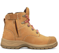 Boot OLIVER Ladies ZIP Lace Up Water Resistant WHEAT