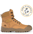 Boot MONGREL High Lace Up with Moulded PU Scuff Cap Heat Oil and Acid Resistant Rubber Outsole WHEAT