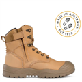 Boot MONGREL Lace Up Zip Scuff Cap WHEAT