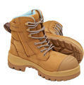 Boot Blundstone Womens RotoFlex WaterResistant Nubuck 150mm Zip Side Composite Toe Safety Boot
