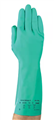Glove Solvex Nitrile Chemical Flocklined Gauntlet 33cm