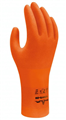 Glove Unsupported Unlined Hi Vis Orange Biodegradable Nitrile Chem Resistant Water Resistant 305mm 12 Long Rolled Cuff