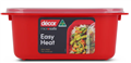 Decor Microsafe Red 16L Oblong Container 210 x 140 x 92mm
