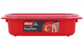 Decor Microsafe Red 900ml Oblong Container   232 x 142 x 64mm