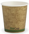 Cups Disposable Kraft Green Stripe Single Wall BioCup 4oz 63mm Disposable Cup Ctn2000 