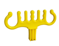 Lead Grip Plastic Yellow Insulating Polypropylene Lead Grip for Lead Stand  Holds 8 Electrical Leads and 2 Air Hoses