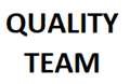 Heatpress QUALITY TEAM Back Centreon Back of ShirtPoloBLACK Text in 2 LinesBig Lettering
