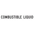 Sign Combustible Liquid 600mm x 120mm Metal