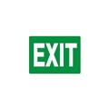 Sign Exit non Luminous 350 x 145mm Poly