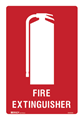 Sign Poly 225 x 300mm  Fire Extinguisher