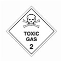 Sign Toxic Gas 2  270mm x 270mm Metal 836003