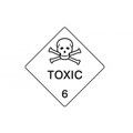 Sign Toxic 6 Self Adhesive Pk 5 150 x 150