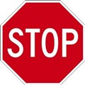 Sign 600 x 600mm  Class 1 Aluminium STOP