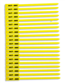 Tag YELLOW Sling and Rope Tags OCTDEC  Pack 100