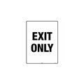 Sign Exit Only 600 x 450mm Metal 841872