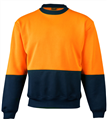Wincheater Crew Neck HiVis Two Tone 280gsm