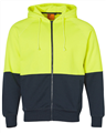 Hoodie HiVis Fleecy Full Zip 320gsm