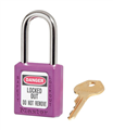 Padlock OZ MINERALS PURPLE SLOCK 410 KA PURPLE SUPPLIED WITH 1 KEY PER LOCK KA TO KEY CODE  4XX4005 ENGRAVED WITH  PH  KEY NUMBER Reg Code 674551