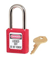 Padlock OZ MINERALS RED SLOCK 410 KA5 RED 5 LOCKS  1 SET SUPPLIED WITH 1 KEY PER SET ENGRAVED WITH  PH  KEY NUMBER  OZ Minerals Registered  id