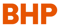Embroidery BHP Logo Centre Front Top Pocketon BLACK BackpackORANGE Logo