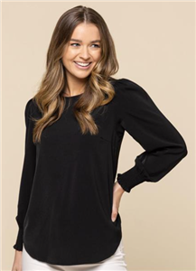 Top Gloweave Freya Womens Shirred Cuff Soft Top
