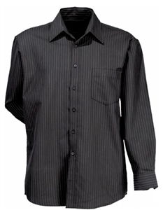 Shirt Pin Point Mens Long Sleeve 70 Cotton 30 Cool Dry  UPF50 Stencil