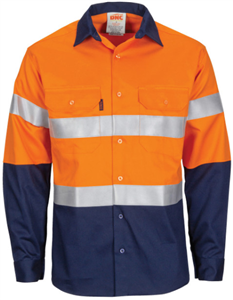 Shirt HiVis Flame Retardant Long Sleeve Reflective TapeTwo Tone