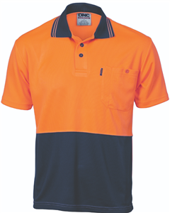 Polo Shirt Cool Breathe 175gsm Short Sleeve Two Tone