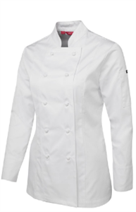 Jacket Ladies Chefs Long Sleeve 65 Polyester 35 Cotton