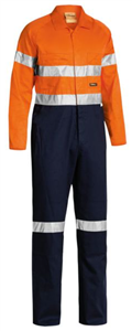 Overall Bisley Lightweight Two Tone with Silver Reflective Tape